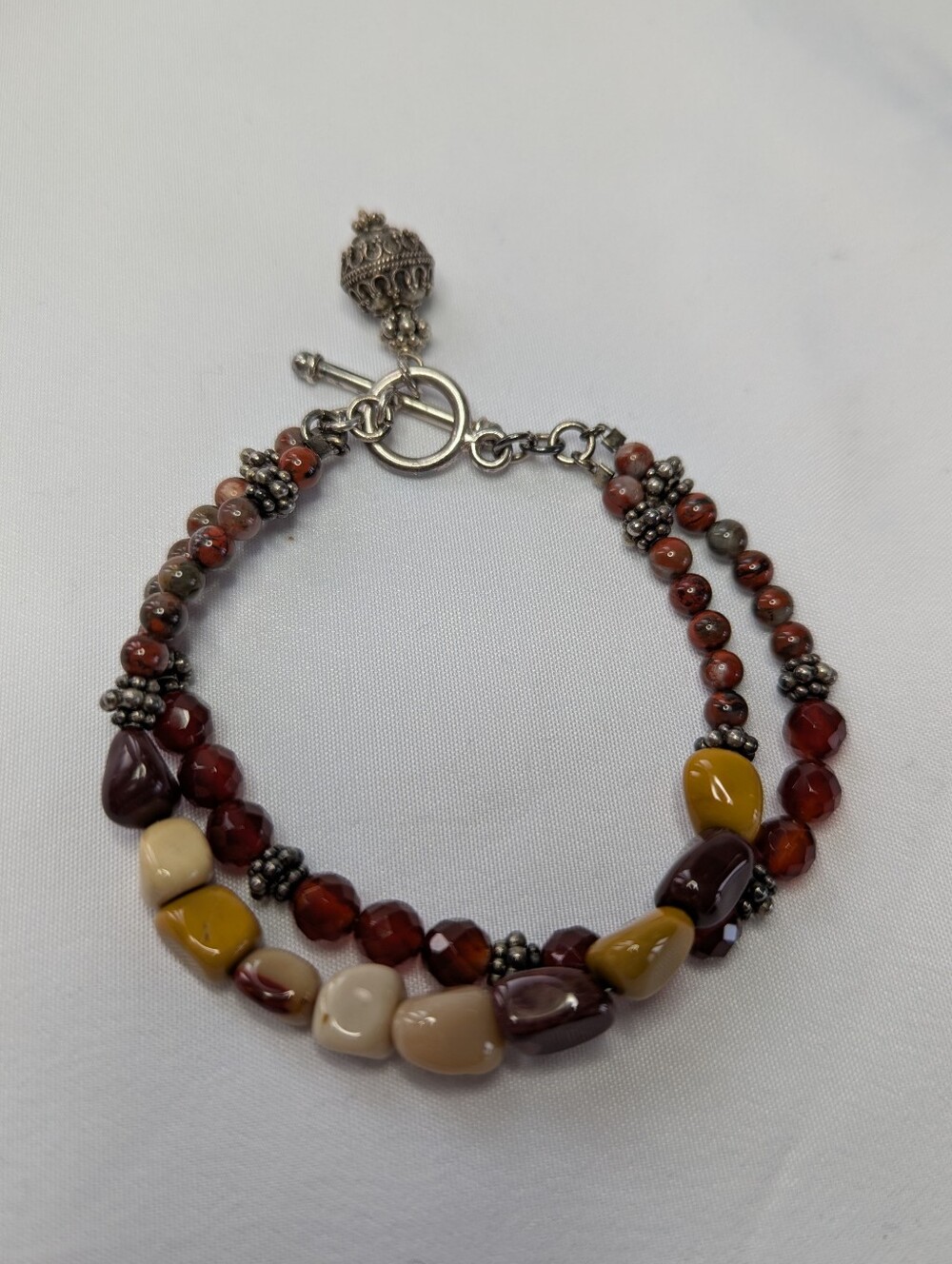 Handmade Multicolor Stone Beaded Women's Bracelet